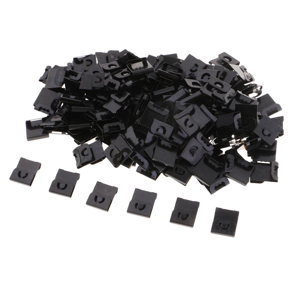 Art Craft Gallery - Photo Frame Hanging Hangers Black Plastic