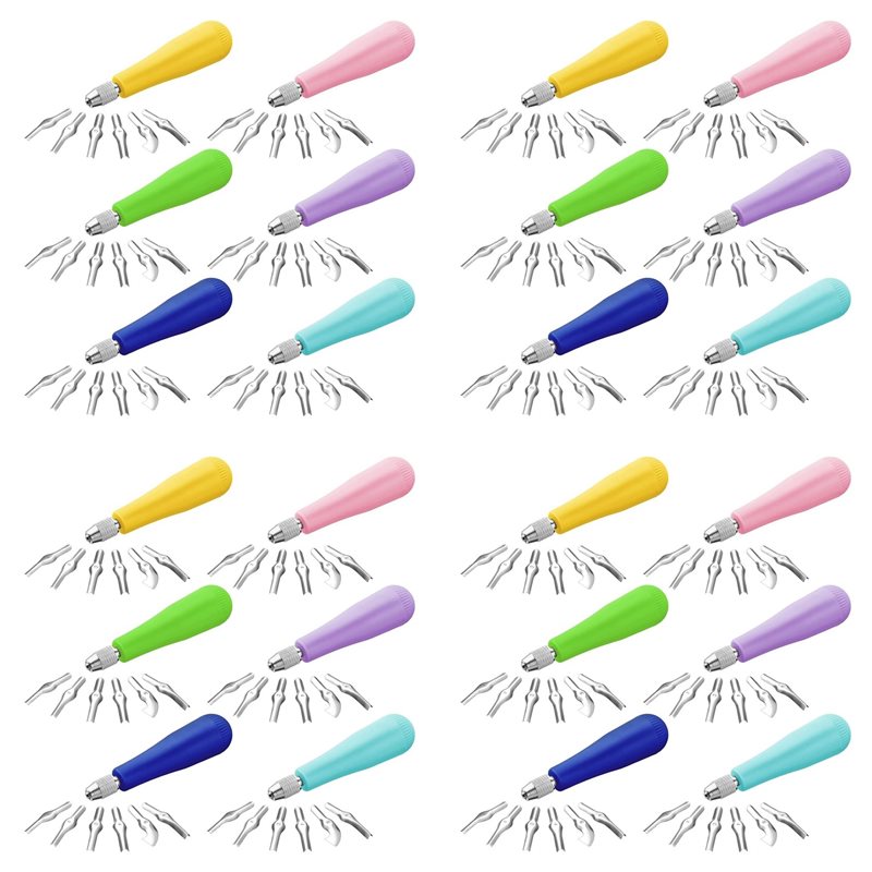 Linocut Carving Tool - L68A 24Pack Craft Linoleum Cutter Kit