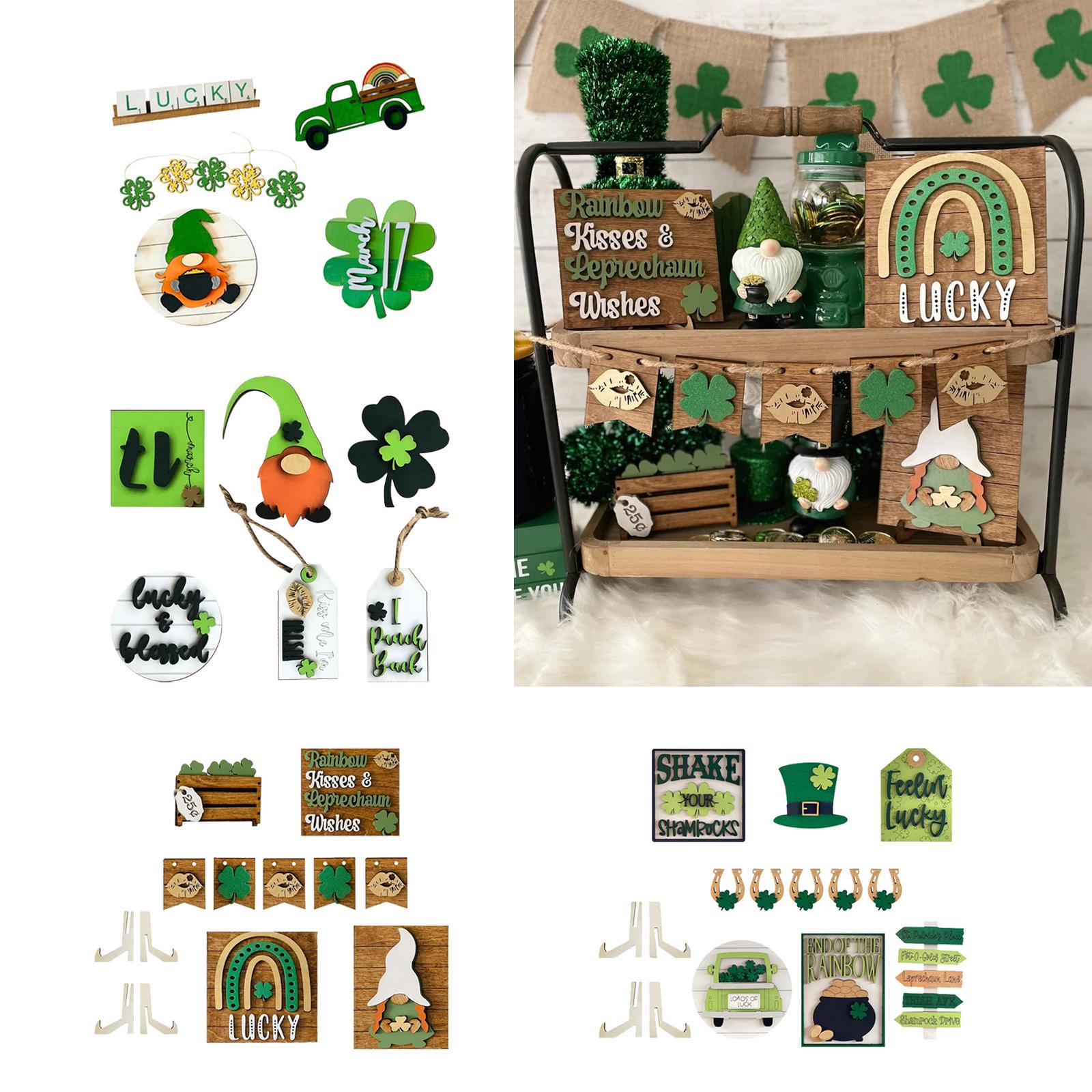 Art Craft Restaurant - St Patrick Day Wooden Gnome Sign
