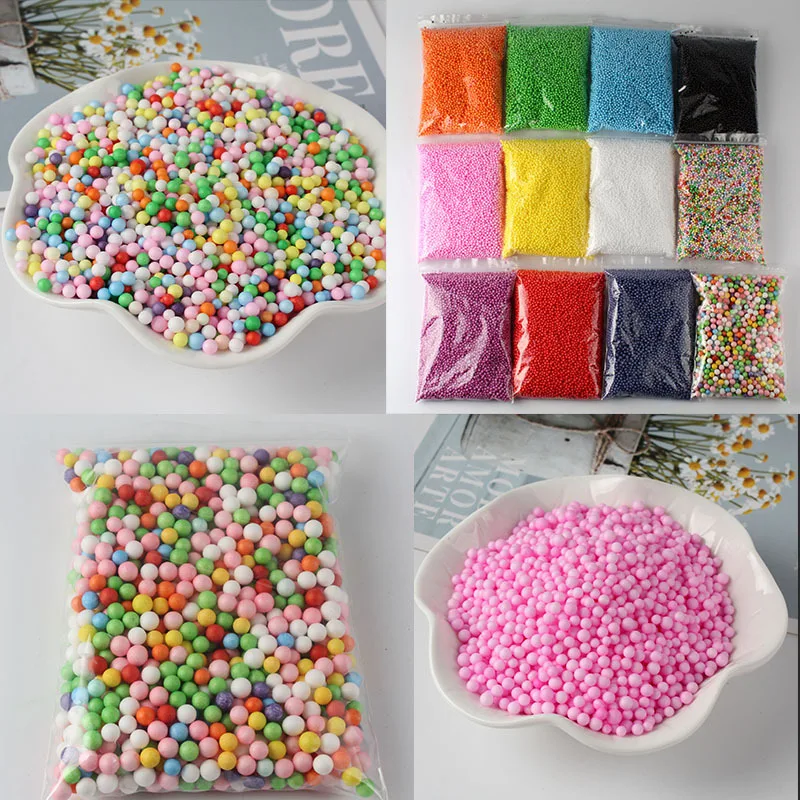 Art Craft Earth Day - 10g 2.5-3mm Foam Beads Colorful Styrofoam