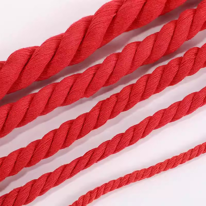 Macrame Cord Cotton - 2/5/10Meter 5/8/12/20mm Red Twisted Cotton Cords