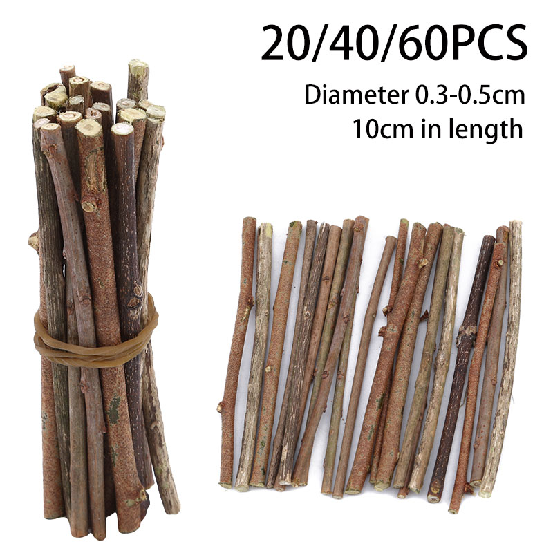 Art Craft Stick - 20/40/60PCS Wood Sticks for Crafts Wood