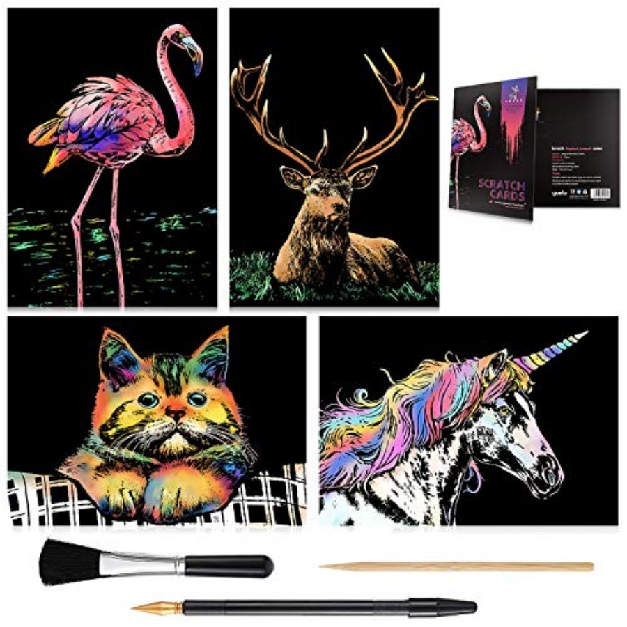 Rainbow Scratch Art Painting P - Art Craft Night recension och pris