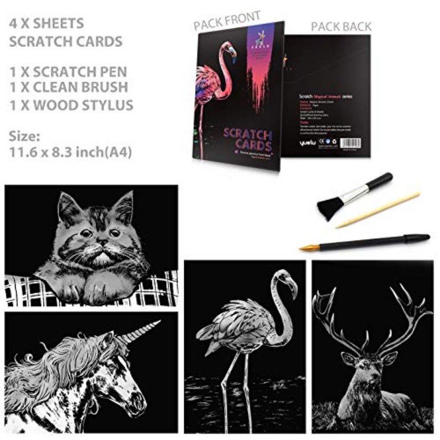 Rainbow Scratch Art Painting P - Art Craft Night recension och pris