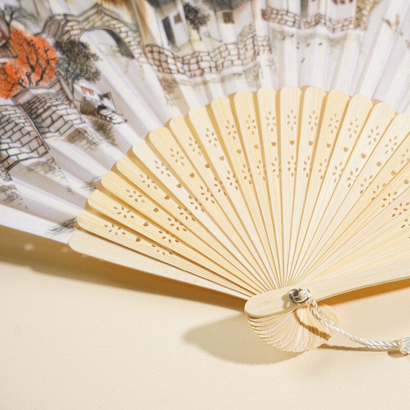 Chinese Silk Folding Fan Vinta - Art Craft Video recension och pris