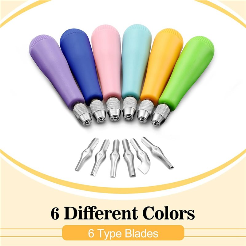 L68A 24Pack Craft Linoleum Cut - Linocut Carving Tool recension och pris