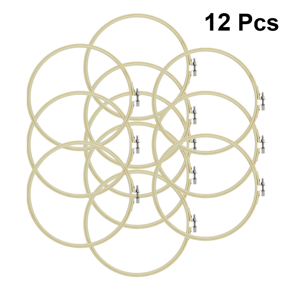 12Pcs 20Cm Bamboo Embroidery H - Art Craft Gift Ideas recension och pris