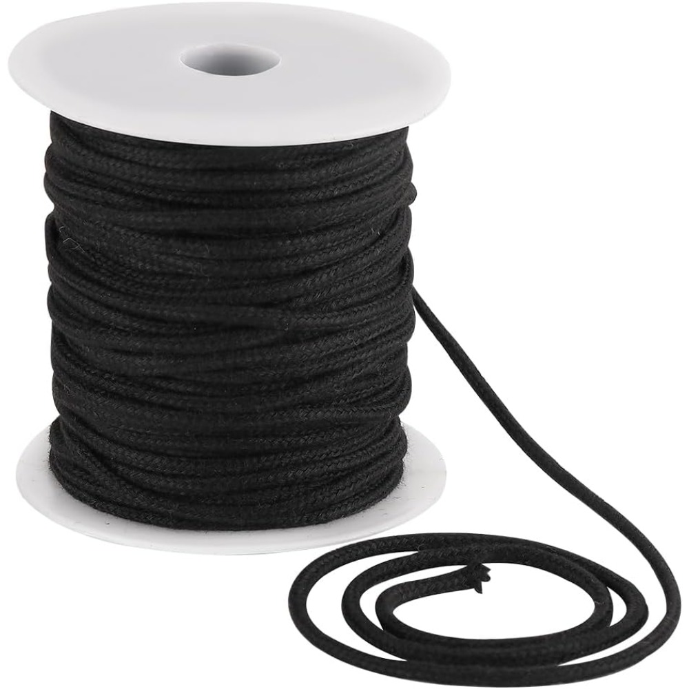 4mm 33Yards Black Cotton Rope  - Macrame Cord Cotton recension och pris