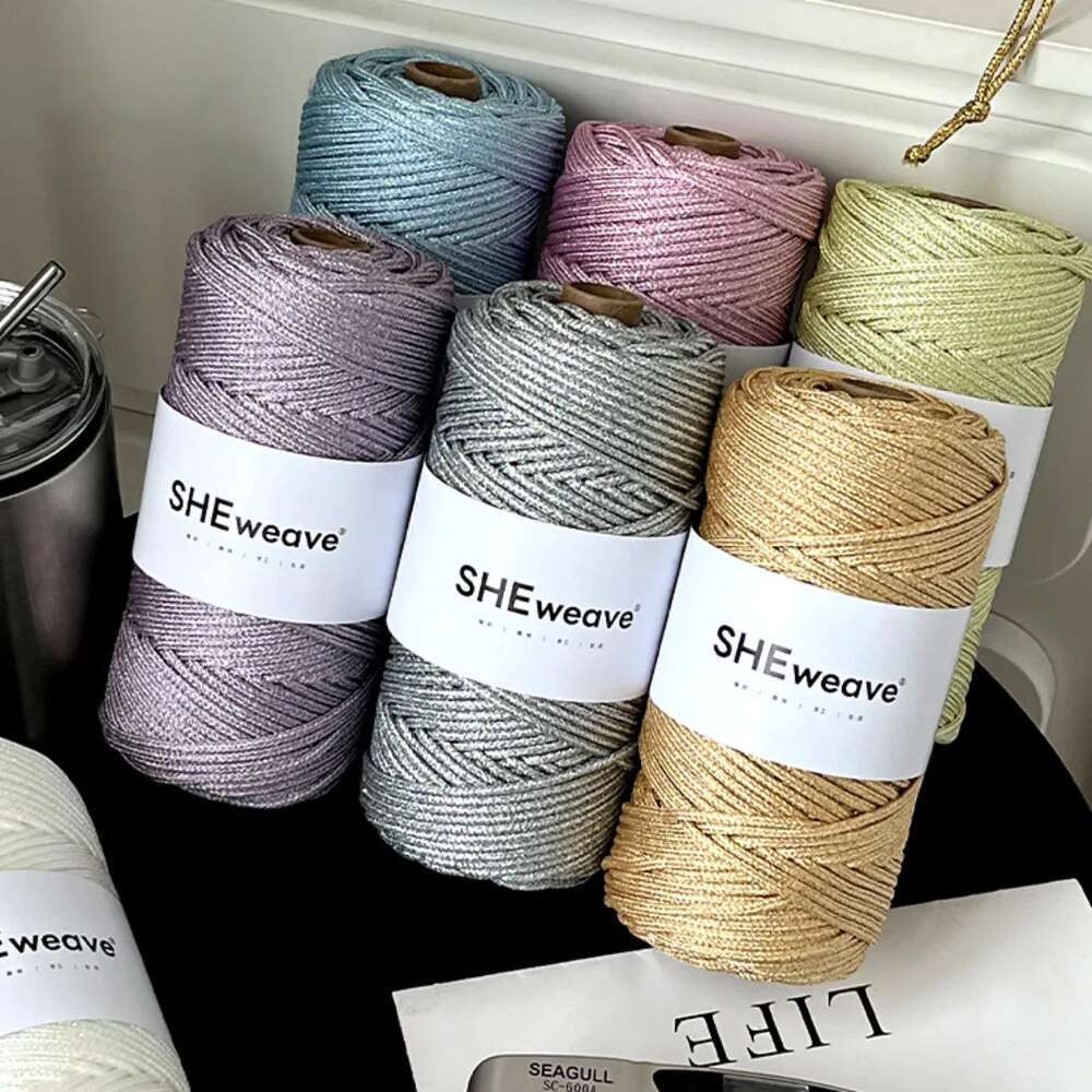 Gold Glossy 5.0mm Light Weight - Macrame Cord Cotton recension och pris