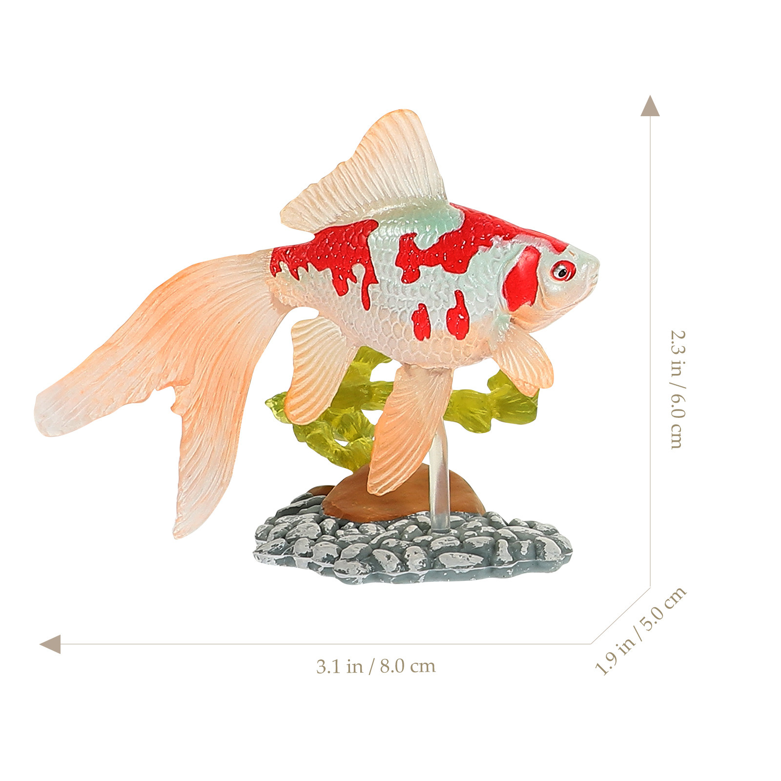 6Pcs Goldfish Simulation Figur - Art Craft Kids recension och pris