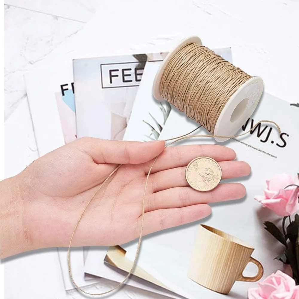100 Yards Waxed Cord Cotton, W - Macrame Cord Cotton recension och pris