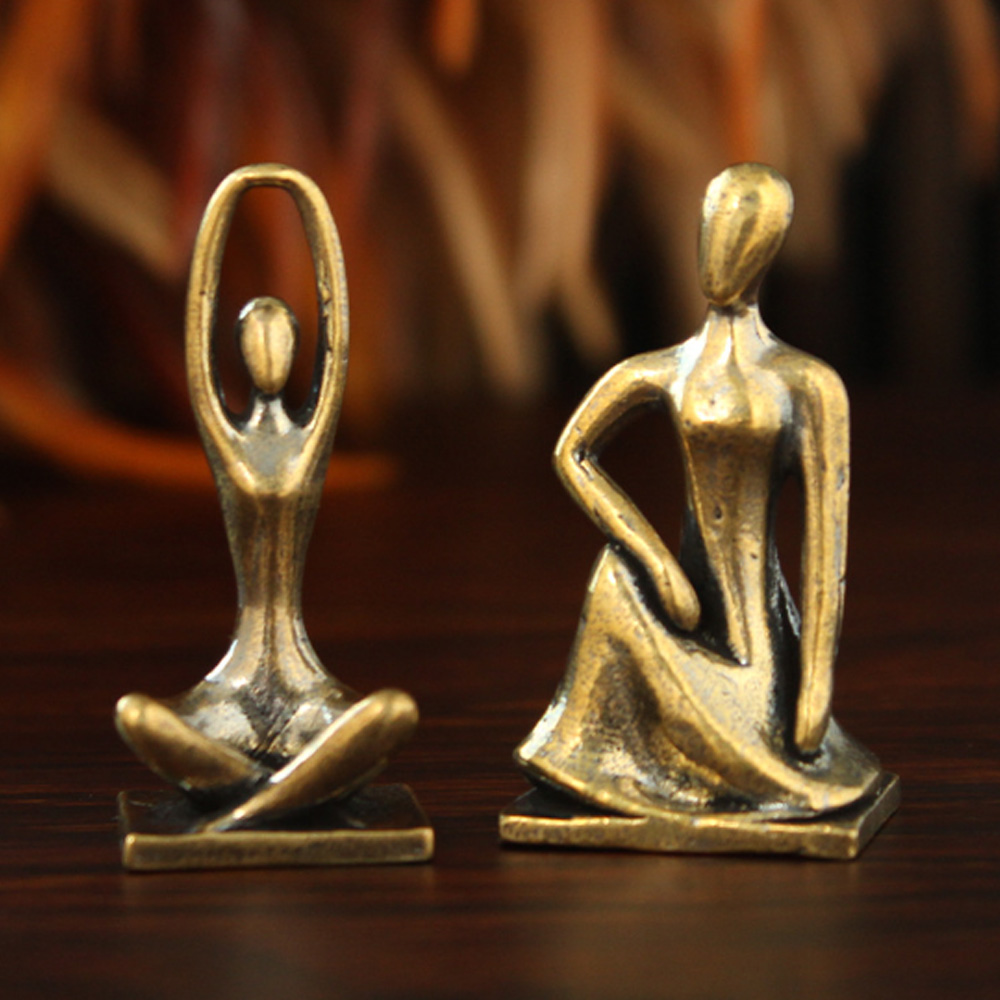Nordic Style Brass Yoga Girl S - Art Craft New Year recension och pris