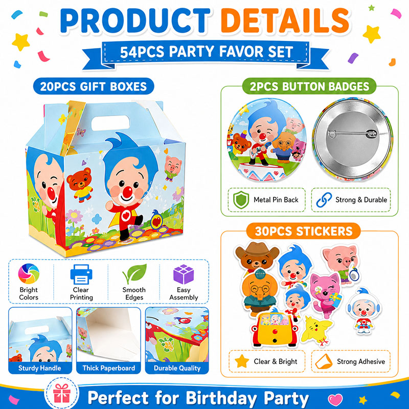 Clown Cartoon Pattern Paper Bo - Art Craft Earth Day recension och pris
