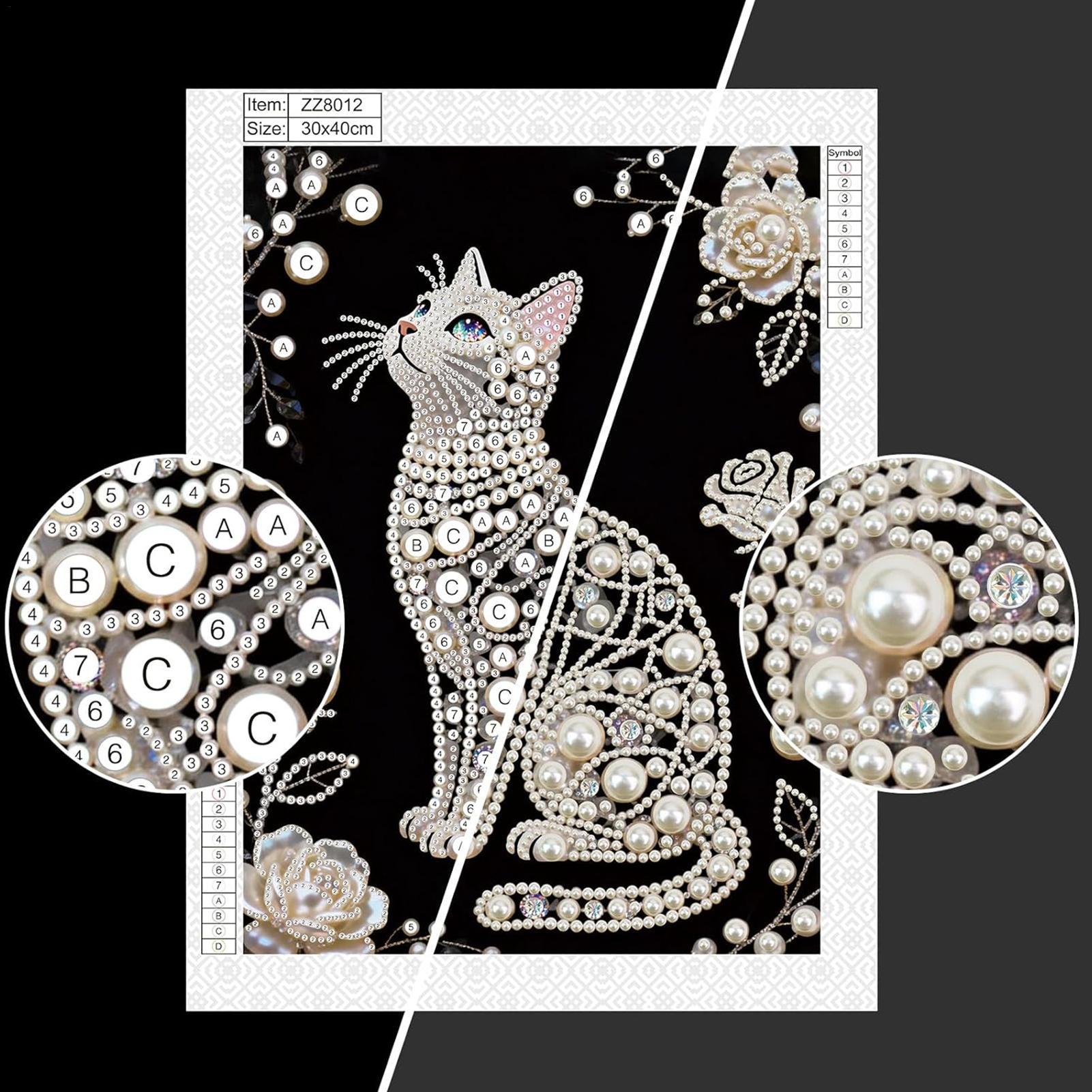 Cat Shape Pearl Painting Kits  - Art And Craft For Mother'S Day recension och pris