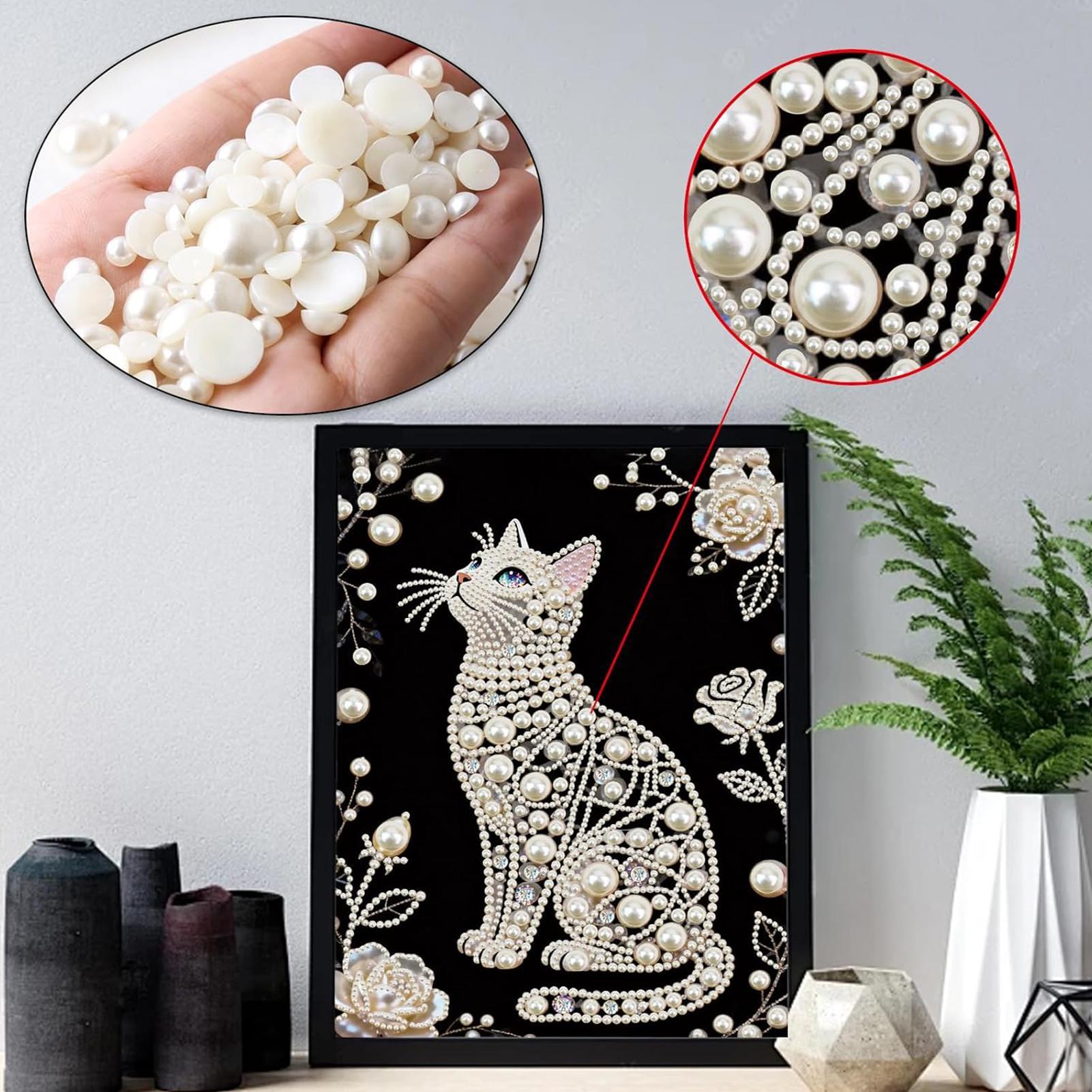 Cat Shape Pearl Painting Kits  - Art And Craft For Mother'S Day recension och pris