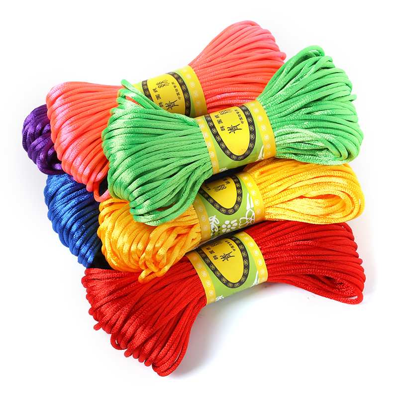 2mm 20meter Soft Satin Rattail - Macrame Cord Cotton recension och pris