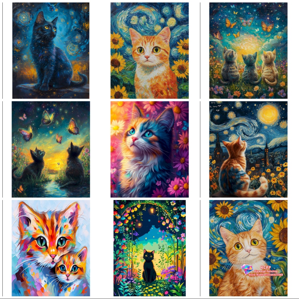Cat Animal Diamond Painting Ki - Art Craft Night recension och pris