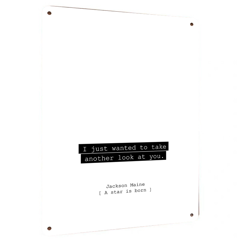 Classic Movie Quote Metal Wall - Art Craft Quotes recension och pris
