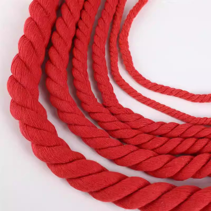 2/5/10Meter 5/8/12/20mm Red Tw - Macrame Cord Cotton recension och pris