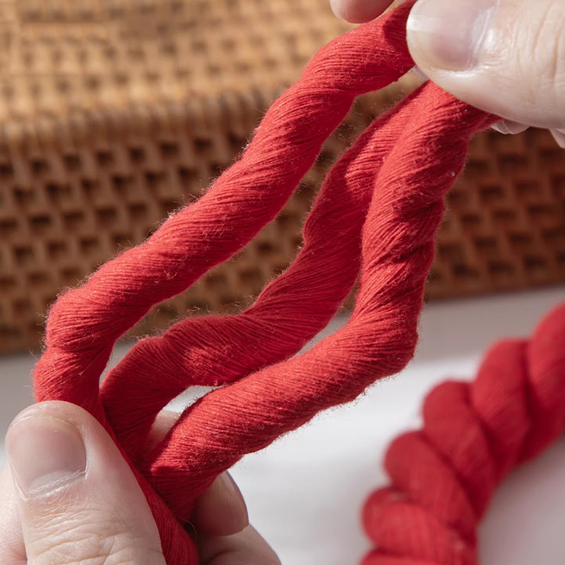 2/5/10Meter 5/8/12/20mm Red Tw - Macrame Cord Cotton recension och pris