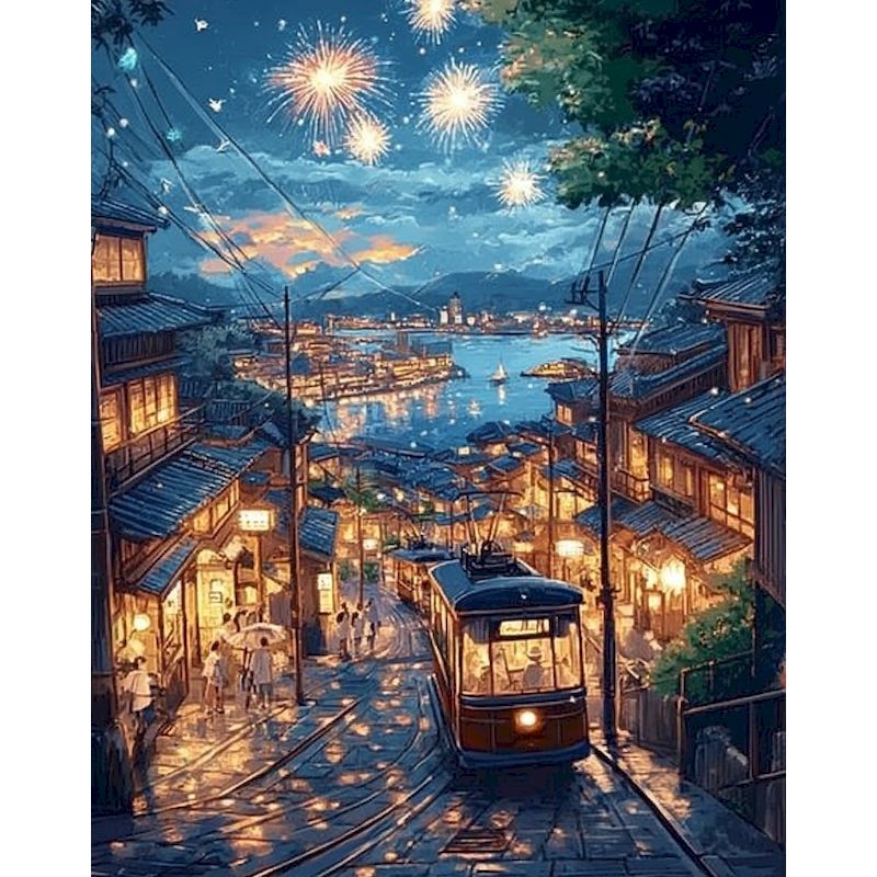 GATYZTORY Night View 5d Diamon - Art Craft Night recension och pris
