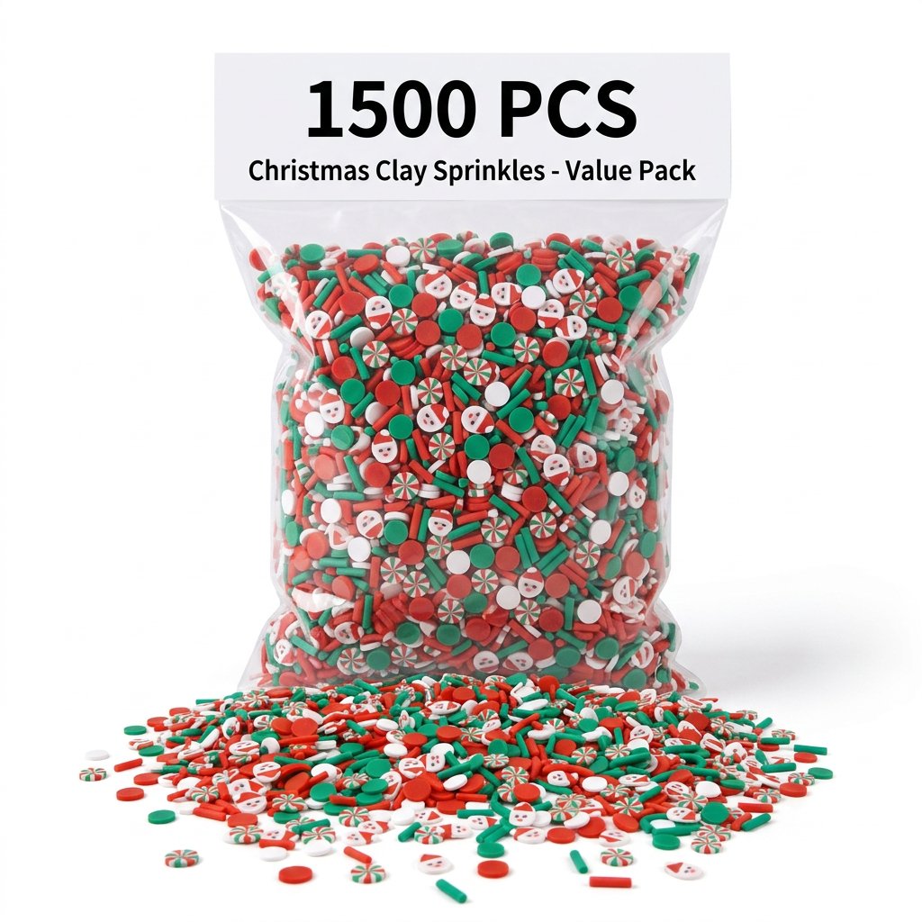 1500pcs Christmas Clay Sprinkl - Art Craft Earth Day recension och pris