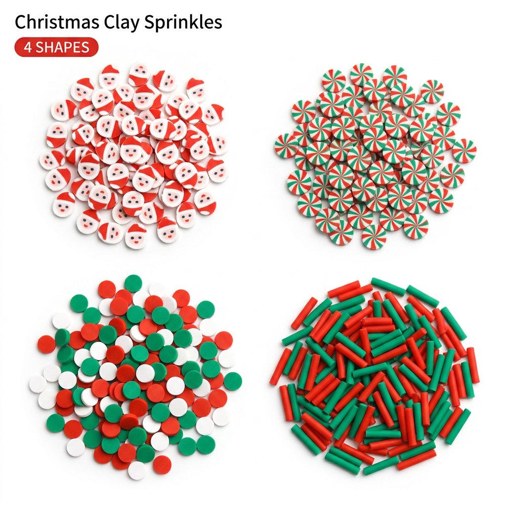 1500pcs Christmas Clay Sprinkl - Art Craft Earth Day recension och pris