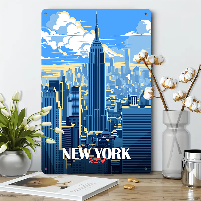 New York City Skyline Metal Wa - Art And Craft New York recension och pris