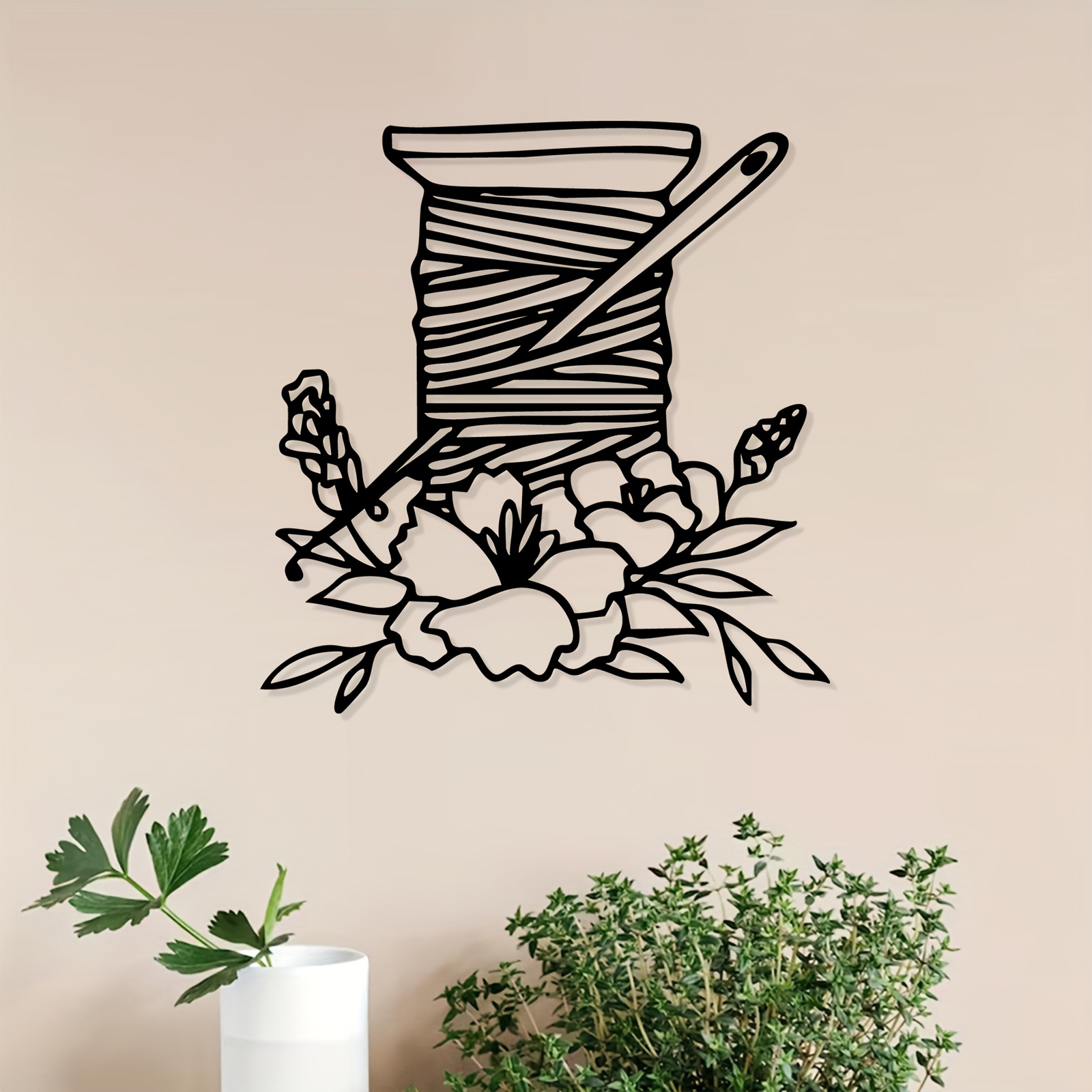 Thread Spool Floral Metal Wall - Art And Craft For Mother'S Day recension och pris