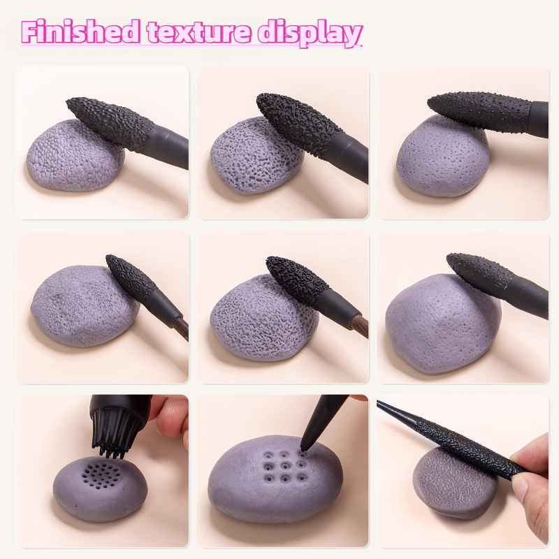 9pcs Clay Sculpture Texture St - Art Craft Stick recension och pris