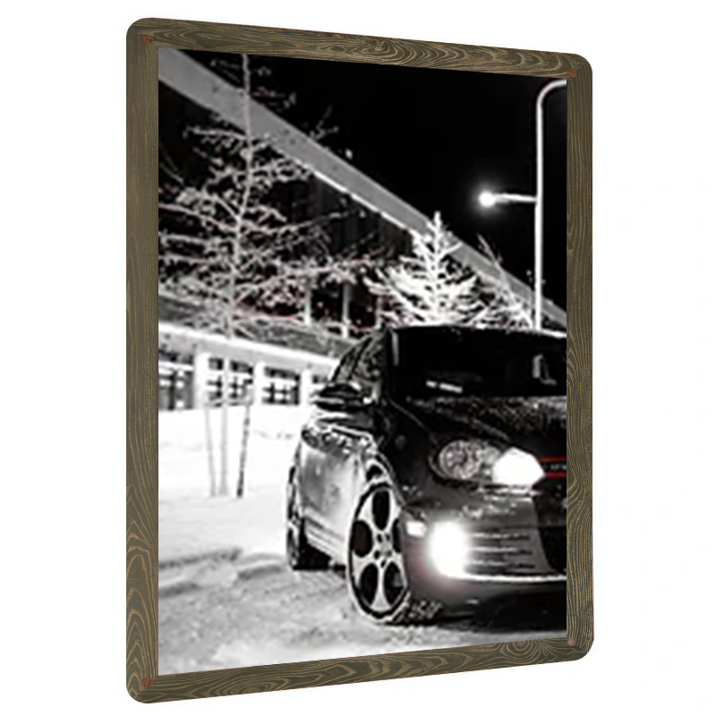 Winter Street Car Night View I - Art Craft Night recension och pris