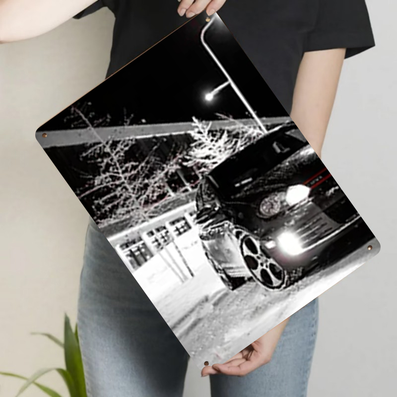 Winter Street Car Night View I - Art Craft Night recension och pris