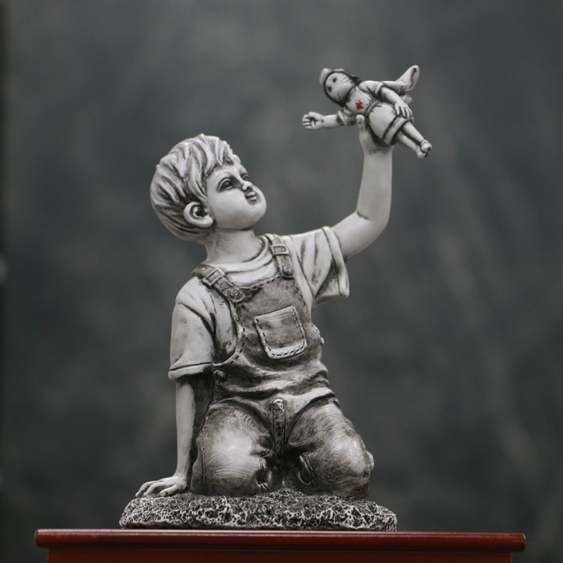 Banksy Statuette Art Crafts Tr - Art And Craft For Mother'S Day recension och pris
