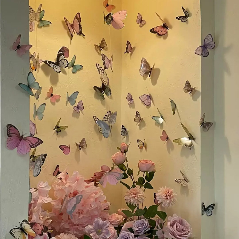 12pcs 3D Butterfly Wall Sticke - Art Craft Earth Day recension och pris