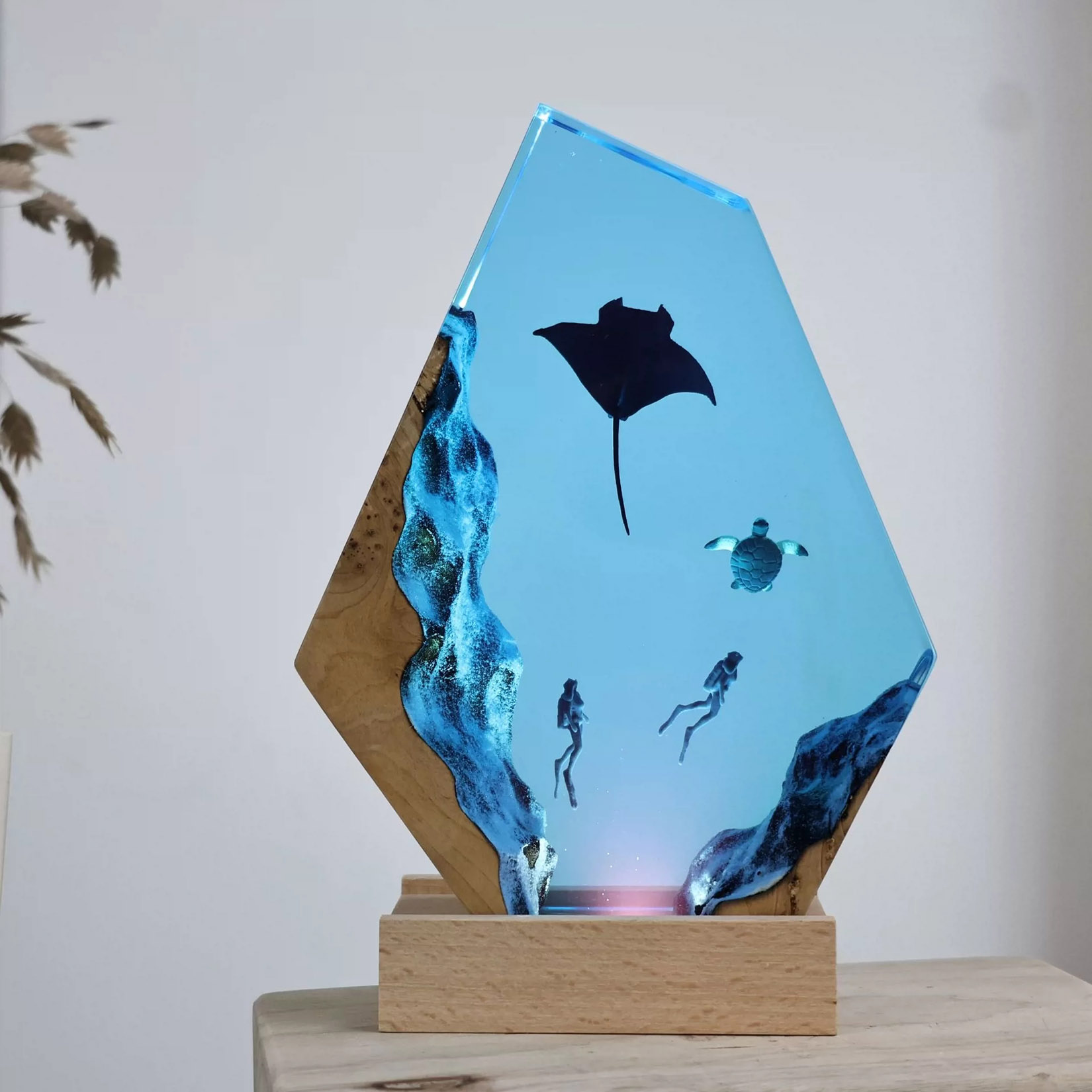 Manta Ray Night Lamp Ocean The - Art Craft Night recension och pris