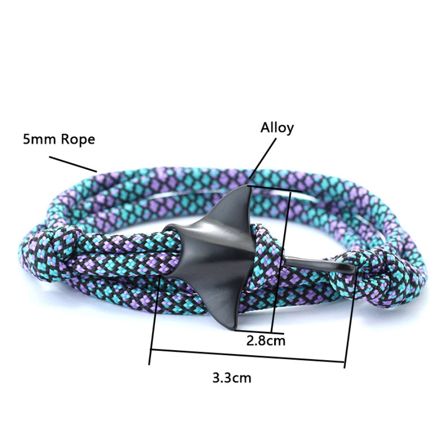 Stylish Manta Bracelet Men Wom - Macrame Cord Cotton recension och pris