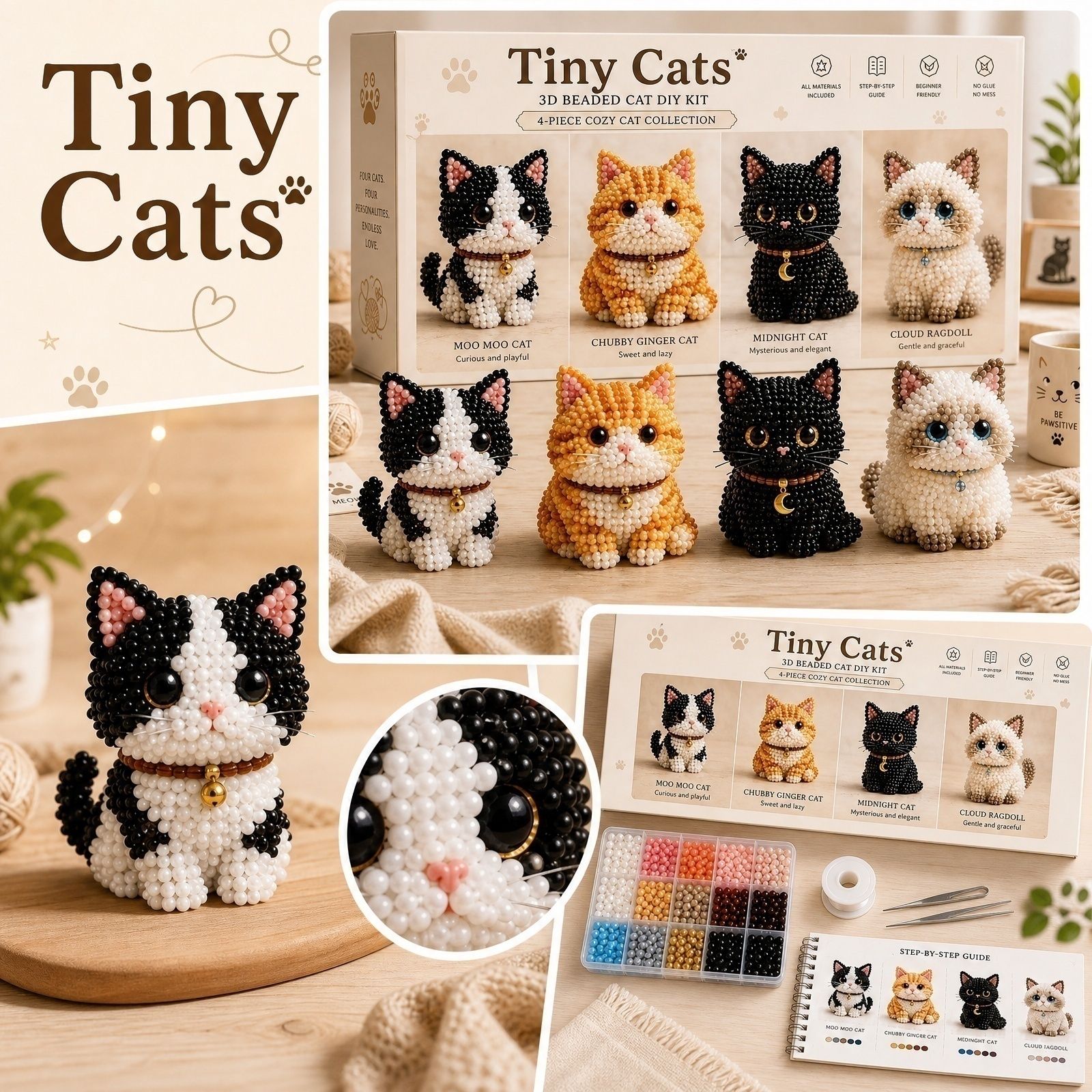 Tiny Beads 3D Beaded Animal Ki - Art Craft Earth Day recension och pris