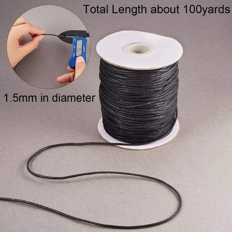 1Roll 100 Yards Waxed Cord Cot - Macrame Cord Cotton recension och pris